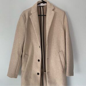Zara Men’s Beige Trench Coat